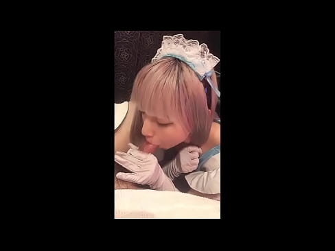 ❤️ Japanese Idol [mayuka], franskur vinnukonubúningur, 1. hluti, blástur og hristur af sér með húðkrem Kynlíf hjá okkur ❤